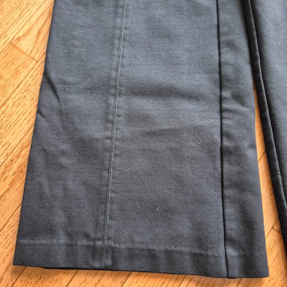 Banana Republic Large Navy High-Rise Wide-Leg Cropped Everywhere Ponte Pant - Picture 5 of 15